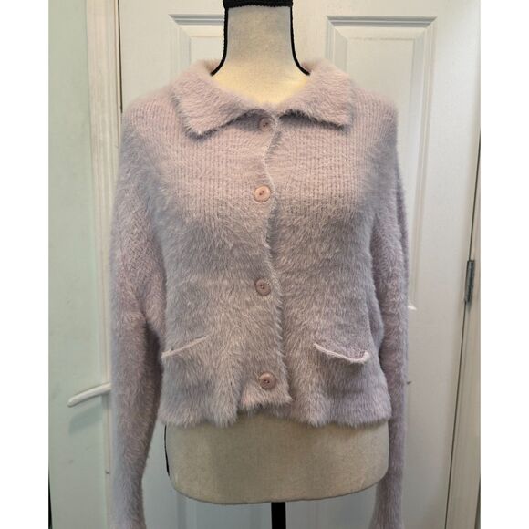 Cozy Topshop Purple Cardigan - Picture 3 of 4